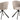 Pippa spisebordsstol beige 3-felt-syning 2-Pack