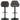 Brooke barstol grå piping & indsyninger 2-Pack