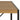 Bahamas skrivebord naturlig  120x60x75 cm
