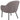 Spencer lounge stol lys gråbrun 70x75x75 cm