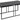 Infinity sofabord sort  120x60x48 cm