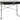 Seaford skrivebord sort  110x45x75 cm