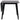 Roxby spisebord sort  80/120x80x76 cm