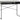 Seaford skrivebord sort  110x45x75 cm
