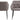 Brooke spisebordsstol med armlæn lys gråbrun piping & indsyninger 2-Pack