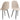 Celia spisebordsstol beige horisontal syning 4-Pack