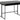 Darlington spisebord sort  40/80x140x77 cm