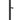 Aspen stumtjener sort  32.3x32.3x170 cm