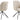 Aura spisebordsstol med armlæn beige piping