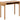Langley skrivebord naturlig  100x50x75 cm
