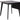 Roxby spisebord sort  80/120x80x76 cm