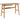 Barnett skrivebord naturlig  120x60x75 cm