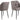 Brooke spisebordsstol med armlæn lys gråbrun piping & indsyninger 2-Pack