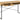 Seaford skrivebord naturlig  140x58x76 cm