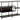 Seaford reol sort  114x35x78 cm