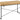 Seaford skrivebord naturlig  140x58x76 cm