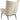Redding hvilestol beige piping, indsyninger & firkantet syning 76.5x91x99 cm
