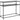 Newcastle konsolbord sort  100x35x79 cm