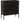 Trademark Living Saga kommode 9 skuffer sort